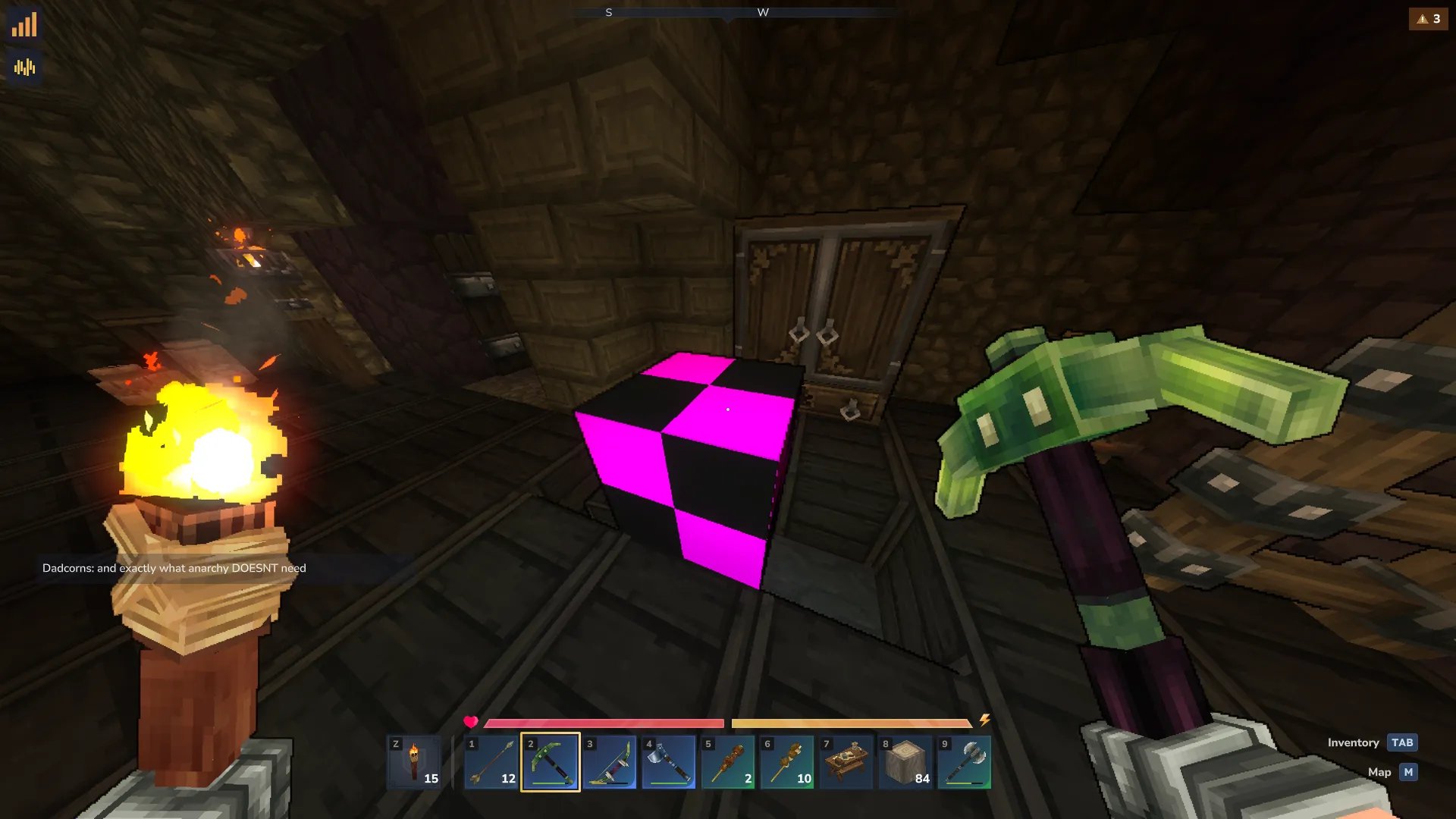 A glitched block